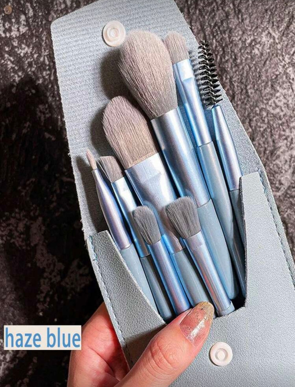 8piece Portable Makeup Brush Set, Soft Bristle Brushes