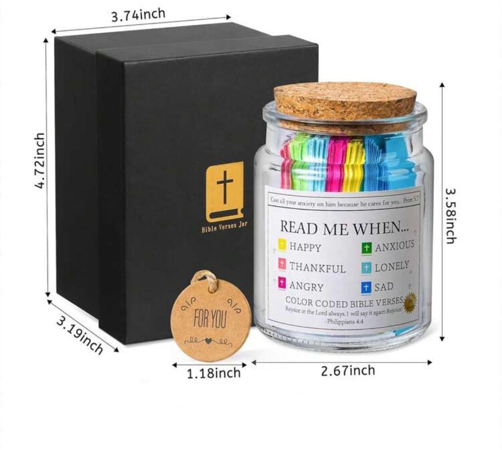 Bible Verse Jar - Gift Set (Includes Gift Box)