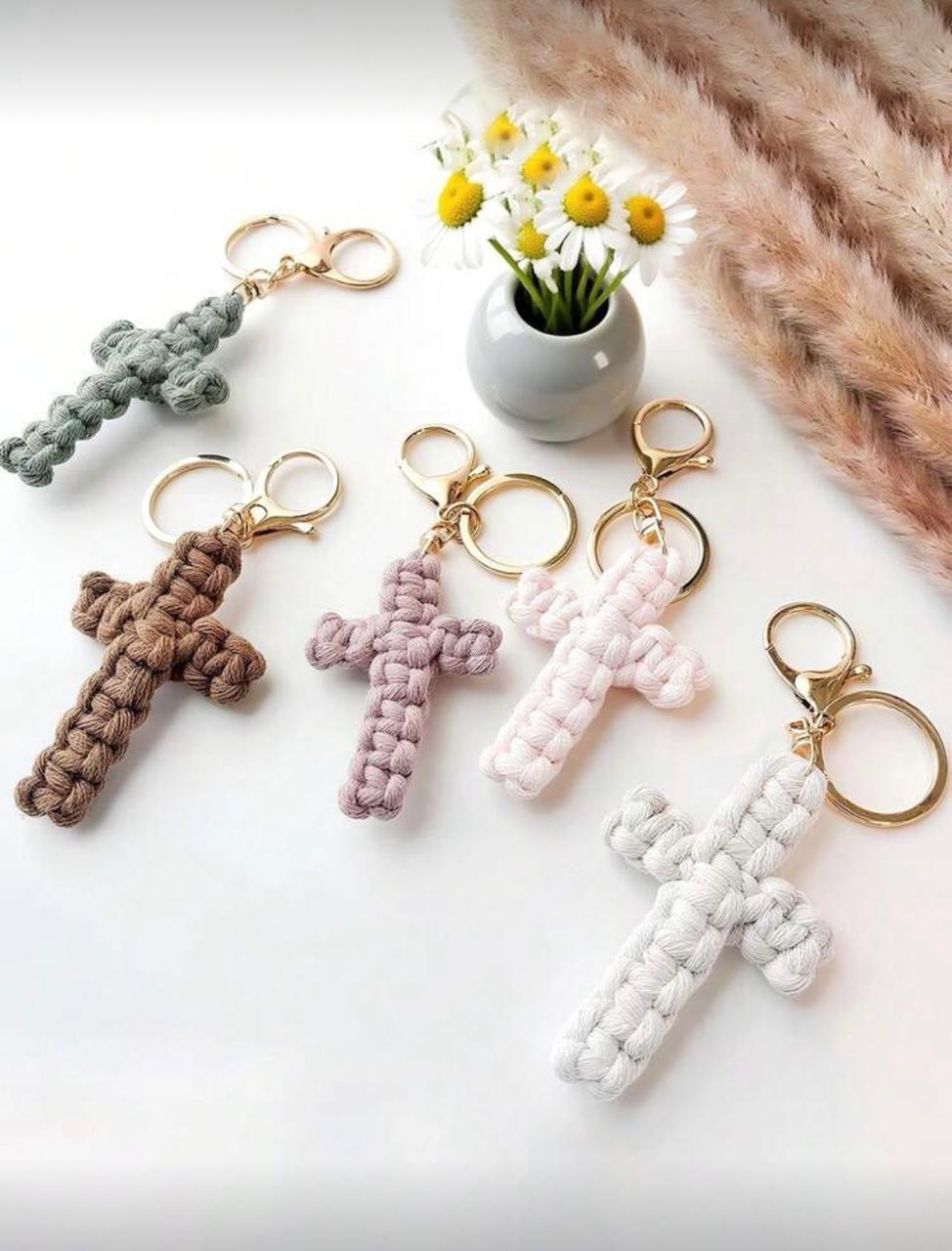 Keychain Cross Charm